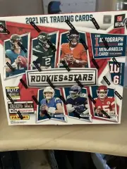 2021 Rookies & Stars Longevity Mega Box Football NFL 1 AUTO & MEM NEW SEALED!!!