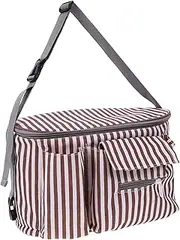 JOINPAYA Stroller Seat Organizer Trunk Caddy Car Organizer Storage Cart Shopping Car Seat Organiser Basket Bag Nappy Stroller Hook Carry Bag Buggy Bag Plane Cube Polyester
