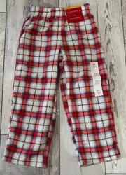 Wondershop PJ Pajama Pants size 3T - Red/White/Plaid - NEW