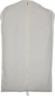 [Langjitianya] 100% cotton canvas garment bags for closet storage and travel suit bags for clothes, coats, jackets, shirts, dresses suit garment cover for hanging clothes storage (24''x59'')