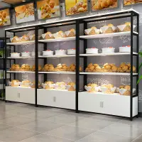 在飛比找蝦皮購物優惠-麵包櫃麵包展示櫃小型商用烘焙蛋糕糕點展示架麵包邊櫃陳列櫃多層