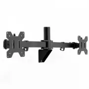 VIVO Steel Telescoping Flush Wall Mount for Dual 27" to 38" Ultra Wide Monitors