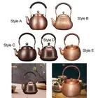 Handcrafted Hammered Copper Kettle Tea Kettle for Household Hiking Kitchen
