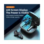 1 Pair LB-8 Wireless Earphones Touch Control LED Digital Display Low Latency Mini Bluetooth-compatible 5.0 Mini Stereo Gaming Earbuds for Sports - Black
