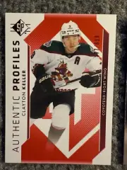 Clayton Keller SP Red/899 Utah Hockey Club/Coyotes 11 Card Team Pack Upper Deck