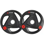 METEOR 15kgx2 Rubber Olympic Weight Plates