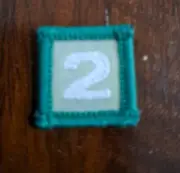Scouts 2 Year of Service Badge - black backing
