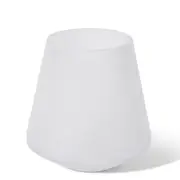 E Style Cassidy Glass Flower Vase Centerpiece Indoor Home Decor 20cm White