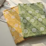 純棉刺繡布料材質DIY手工材料包花卉樹葉包包抱枕窗簾布清倉料子