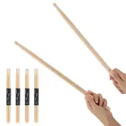 4 Pairs Drum sticks 5A Maple Wood Tip Drumstick for Adults Kids Beginners Pra...