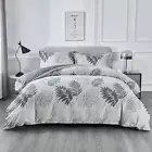 Cover Set,Comforter Cover with Leaf Pattern Duvet Cover Set,Soft