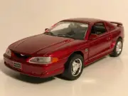 WELLY 1994 MUSTANG GT RED 1:32 DIECAST MODEL CAR 5.25" PULL BACK NEW NO BOX