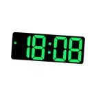 Digital Wall Clock Desk LED Desktop Alarm Clock for Living Room Green