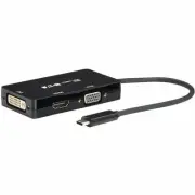 Eaton Tripp Lite Series USB-C Multiport Adapter (M/3xF) - 4K 60 Hz HDMI, DVI, VG