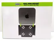 HIDEit MiniU Mount Black - Patented Mac Mini Mount, VESA Mount, Under Desk Mount