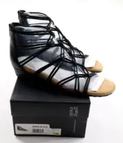 Naturalizer Women's Size 7M Renee Black Strappy Open Toe Flats Sandals