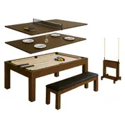 7FT Yarra Pool Table-5IN1 （Benches/Top Caddy）