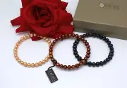 Honora NWT Pearl 3 Bangle Bracelet Set Lot CAT RESCUE
