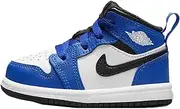 [Nike] Jordan 1 Mid Baby/Toddler Shoes (DQ8425-402, Game Royal/White/Black), Game Royal/White/Black, 7 Toddler