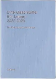 B6 Diary Monthly Linen Sky Blue