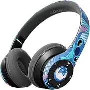 Disney Lilo & Stitch Expressions Bluetooth Over-Ear Headphones, Wireless Foldable Headset with Built-in Microphone - Stitch Expressions Design, for Adults and Kids