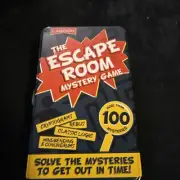 The ESCAPE ROOM Mystery Game FUN Cryptograms Conundrums Rebus Logic In Tin Box