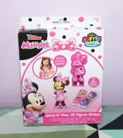 New Cra-Z-Art Softee Dough Disney Minnie Mouse Mold N' Play 3D Figure Maker