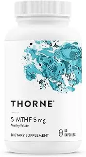 Thorne Research - Active 5-MTHF 5 mg Folate Vitamin B9-60 Capsules