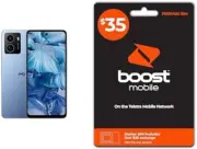 HMD Pulse 4/128GB Blue with Boost Prepaid SIM Starter Pack $35