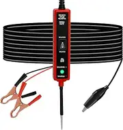 Car Circuit Tester Multifunction Power Circuit Probe Tester Portable Automotive Electrical Testing Tool for Continuity Polarity(red)