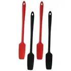 4 pcs Silicone Silicone Scraper Long Handle Jar Spatula Rubber Spatula Baking