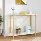 Console Table White 110x38x75 cm Engineered Wood vidaXL