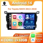 9'' Car Play Android 14 Car Stereo Radio GPS For Toyota RAV4 2013-2018 Head Unit