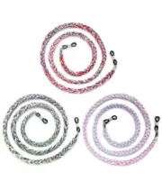 3pcs Braided Eyeglass Holders, Premium glasses Chains for Women Men Kids,