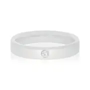 Sterling Silver with Cubic Zirconia High Dome Rings