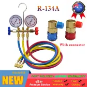 A/C Refrigeration Kit Manifold Gauge R22 R12 R134A Air Conditioner 15M Length AU