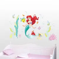 在飛比找Yahoo!奇摩拍賣優惠-【熱賣精選】 卡通美人魚壁貼 浴室防水牆貼紙 兒童臥室背景墻