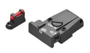 LPA SPR Black Target Adjustable Sight Set for CZ P-07, P-09 - SPR24CZ7F