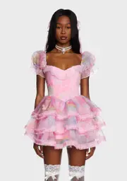 [Dolls Kill x Care Bears] Brighten The World Mini Dress