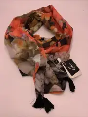 Echo scarf tropical floral polyester C5a