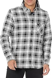 [HUGO] Girls' Relaxed Fit Checked Flannel Button Down Shirt