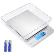 Small Digital Food Scale Ounce/OZ and Gram Scale, Kitchen Scale 3000g/0.1g Hi...