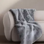 Sheridan Carlson Throw in Smoke/Grey Size: 130cm x 180cm Material: Polyester @Sheridan Rewards