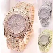 Women Fashion Luxury Diamonds Analog Quartz Watches Gold Silver