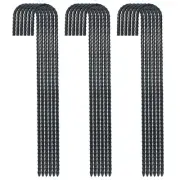 16 Inch Ground Rebar Stakes, J Hook Extra Heavy Duty Rust Proof Coated Steel ...