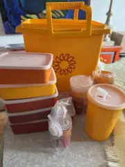 tupperware vintage Set Picnic Dead Stock Never Used Vintage