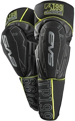 EVS Sports Unisex-Youth Travis Pastrana 199 Knee/Shin Pad Black/Hi-Viz Yellow Yo