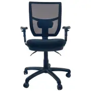 UNIX RACER AFRDI Mesh Easy Adjustable Handwheel Office Task Computer Chair - Black