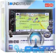 VRN-624B, 6.2 Inch Double Din Car Stereo, Navigation LCD Touchscreen Multimedia