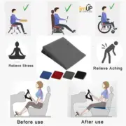 11 Degrees Wedge pillow High Density Foam Cushion Car Office Chair Back Support